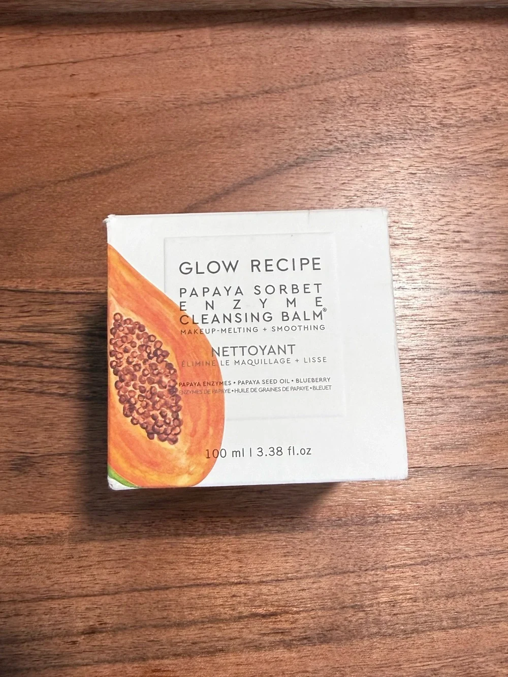 Glow Recipe Papaya Sorbet Smoothing Enzyme Cleansing Balm & Makeup Remover | NWT